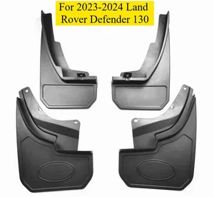 Front & Rear Splash Guards Mud Flaps Fits for 2023-2024 Land Rover Defender 130 - Picture 1 of 5