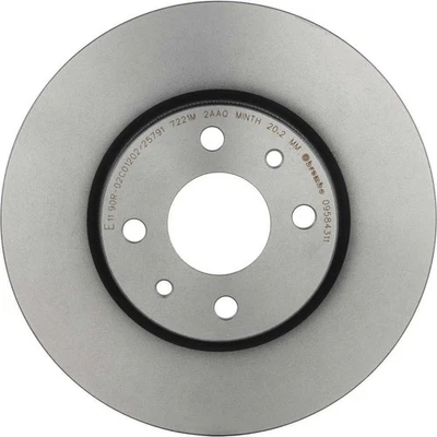 Rotor de freio a disco - Premium UV revestido OE rotor equivalente serve para 12-17 Fiat 500 - Imagem 1 de 4