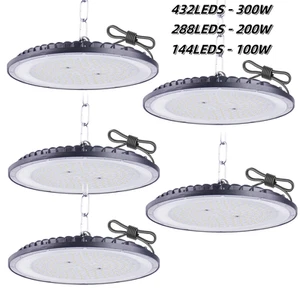 UFO LED iluminación de nave High bay lámpara de taller lámpara industrial naves 300W - Imagen 1 de 14