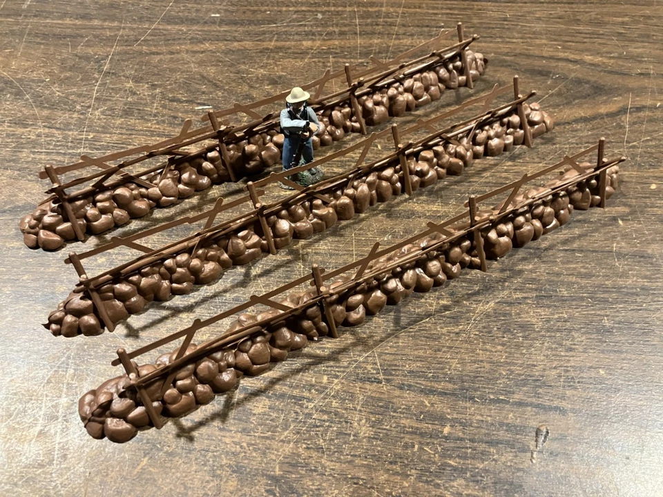 BMC Toys lote de paredes de piedra de plástico escala 1/32 Batalla de Gettysburg Foto 1 de 1