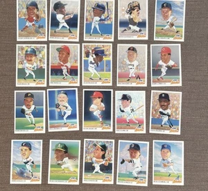 1991 Score 20 Card All Star Big Head Includes Griffey Bonds Henderson Boggs - Picture 1 of 8