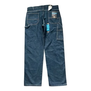 BNWT Dickies Carpenter Cargo Workwear Jeans W38 L32 Blue Relaxed Fit - Picture 1 of 9
