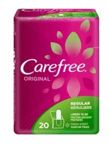 Carefree Original Regular Pantiliners to Go, Fresh Scent, 20 Count - Picture 1 of 1