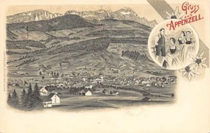 Schweiz - Gruss aus Appenzell (AI) Litho - Verlag Künzli 1833 - Picture 1 of 2