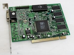 SiS 6326, 8MB SDRAM, 64 BIT, PCI, VGA, BDT106594, WORKING CARD