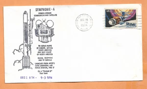 SYMPHONIE A FRENCH GERMAN SAT LAUNCH DEC 18,1974 PAFB SPACE COVER - Picture 1 of 1