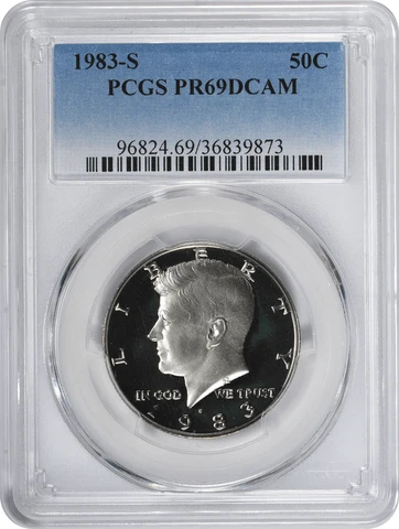 1983-S Kennedy Half PR69DCAM PCGS Proof 69 Deep Cameo Cover
