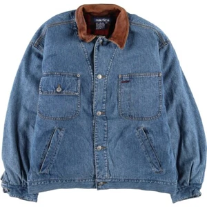 Vintage 90'S Nautica denim jacket size M men's size M - Picture 1 of 11