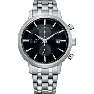 NEW CITIZEN ECO DRIVE MANS DRESS CLASSIC CHRONOGRAPH BLACK DIAL WATCH CA7068-51E - Picture 1 of 5