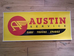 AUSTIN SERVICE Large Workshop STICKER Cars Trucks Spares Garage Sign Sales Mini - Picture 1 of 1