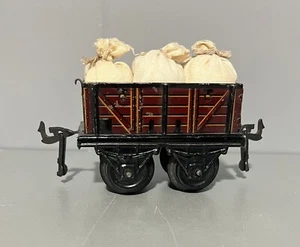 BING Güterwagen Hochbord mit Ware Spur 0 antik - Bild 1 von 6