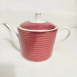 Graces Teaware Teapot Spout Strainer Fuchia Pink White Gold Bright Colorful  - Picture 1 of 11
