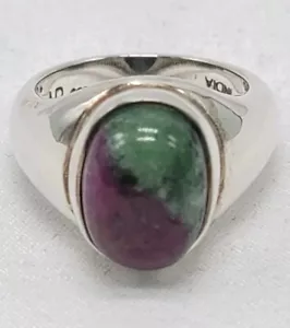 Anello Nicky Butler Rubino Zoisite Argento Sterling 925 HSN Gioielli Nuovo In Scatola Misura 7 - Foto 1 di 9