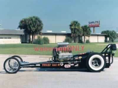 Don "Big Daddy" Garlits años 50 "Swamp Rat SRIV" ¡Foto de dragster de combustible superior! #(B) Foto 1 de 2