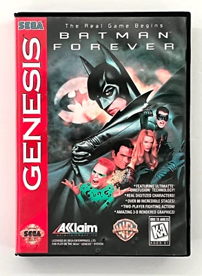 Batman Forever (Sega Genesis, 1995) CIB WITH MANUAL - Image 1 of 3
