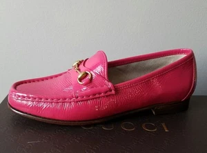 MARCO GUCCI 1953 ICÓNICO RARO HORSEBIT ROSA MOCASINES MOCASINES EU 35 ME ENCANTAN ZAPATOS - Imagen 1 de 5