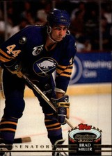 1992-93 Stadium Club Buffalo Sabres Hockey Card #475 Brad Miller
