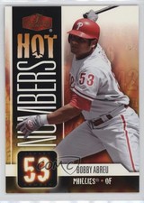 2006 Flair Showcase Hot Numbers Bobby Abreu #HN-4