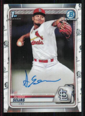 2020 Bowman Chrome Prospect AUTO #CPAAS Alvaro Seijas - Image 1 of 2