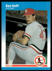 1987 Fleer Ray Soff St. Louis Cardinals #309