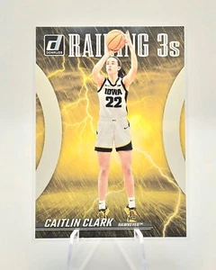 2024 Panini Donruss CCC Raining 3's Caitlin Clark RC Insert - Imagen 1 de 2