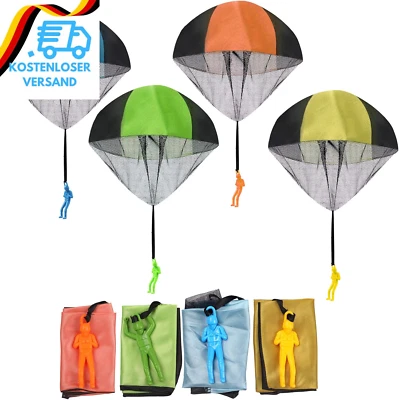 FUNVCE Fallschirm Spielzeug Kinder, Fallschirmspringer Hand Werfen Fallschirm Outdoor F