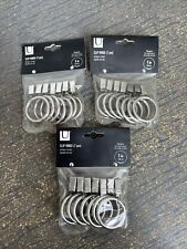 3 pks Umbra Clip Rings 7 pcs (21 total) 1 inch New in Packages