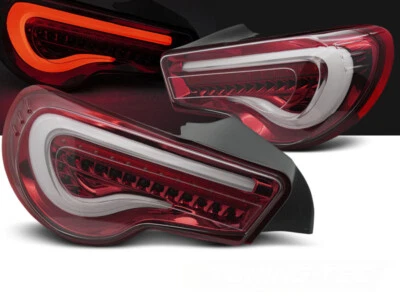 LED Lightbar Rückleuchten für Toyota GT86 Bj. 2012-2021 Rot/Weiß - Bild 1 von 4