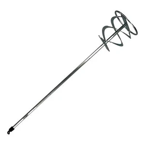 Verzinktes Mischerpaddel 600 x 120 mm Farbrührer Zementputz Lackbohrer - Bild 1 von 3