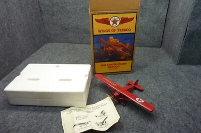 Wings Of Texaco 1929 Curtiss Robin Airplane Die-Cast Metal Coin Bank 1/48 - Image 1 of 3