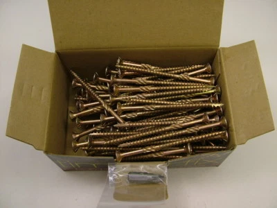 High performance cutter thread wood screws Timberfix 360 gold,5.0x 80mm pack 100