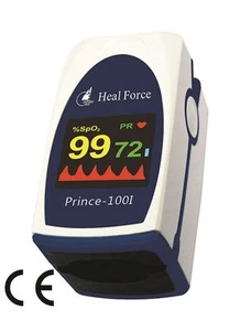 Heal Force 100i Fingertip Pulse Oximeter Oxygen Monitor + Port for Child Infant - Picture 1 of 4