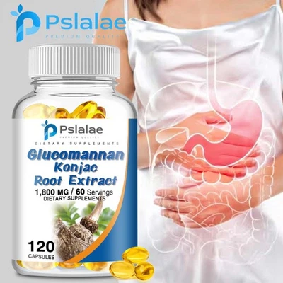 Glucomannan Konjakwurzelextrakt 1800mg - Unterstützung beim Abnehmen, Appetitzügler - Bild 1 von 4