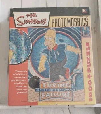 The Simpsons- Trying Is The First Step Towards Failure RARE- 2005. Photomosaics  - Image 1 of 4