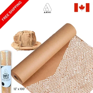 ARHI Honeycomb Packing Paper 12"x100' for Packing Moving & Gifts | Free Shipping - Picture 1 of 9