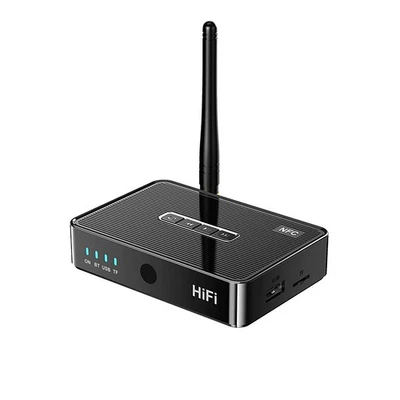 3in1 Bluetooth 5.1 Receiver Wireless NFC to RCA Stereo Audio Amplifier Adapter B - Image 1 of 4