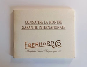 EBERHARD Guarantee Warranty (Unwritten) for 8 JOURS Days ref. 21017 - Picture 1 of 3