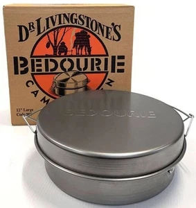 Bedourie Oven 8'' Small Spun Steel Dr Livingstone Camping Cooking 4in1 Frypan - Picture 1 of 21