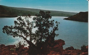 Non-posted postcard Lyman Reservoir on little Colorado River - Picture 1 of 2