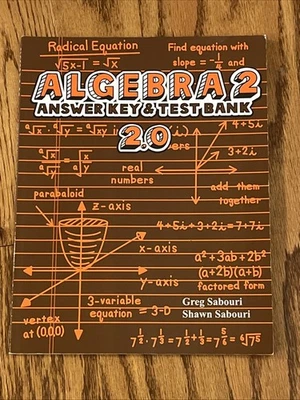 Teaching Textbooks: Algebra 2 Answer Key & Test Bank 2.0 by Greg & Shawn Sabouri - Image 1 of 2