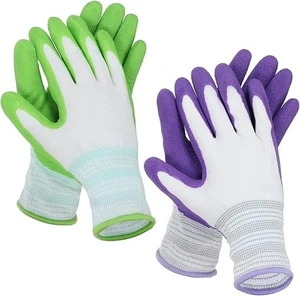 Gartenhandschuhe - 2 Paar atmungsaktive gummibeschichtete Griphandschuhe für Outdoor - Bild 1 von 7