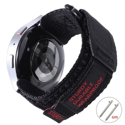 Correa de reloj de lona de nailon de 20 mm 22 mm correa de reloj de liberación rápida para hombres mujeres Foto 1 de 4