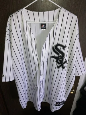 Jersey Chicago White Sox Majestic Talla 4XL Grande y Alto Blanco Foto 1 de 4