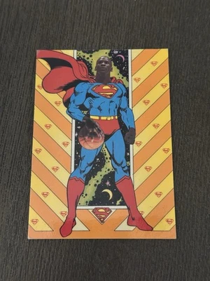 Tarjeta de baloncesto arte cómic raro 1989 Michael Jordan Superman promoción (leer) Foto 1 de 4