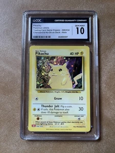 Pikachu - CGC GEM MINT 10 - CLC 008/034 Pokémon Card - Holo - Picture 1 of 7