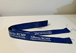 Alberta RCMP Indigenous Policing & Recruiting Lanyard Ribbon Canada No Hardware - Picture 1 of 5
