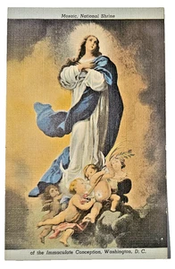 Mosaic National Shrine of the Immaculate Conception Washington DC Postcard - Picture 1 of 2