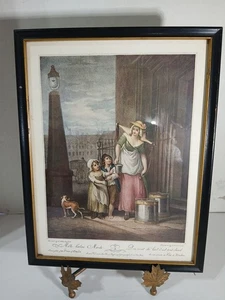 Cries of London Plate Milk Below Maids Stipple Engraving Schiavonetti ca. 1900 - Picture 1 of 9