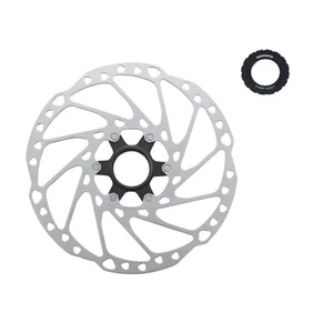 1 o 2 rotores de freno de disco Shimano Deore SM-RT64-L 203 mm bloqueo central con anillo de bloqueo - Imagen 1 de 2