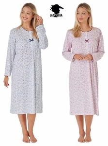 Ladies Jessica 100% Cotton Long Sleeved Nightdress Nightie by Lady Olga 8907 - Picture 1 of 1